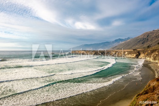 Picture of USA Pacific coast Sand Dollar Beach Big Sur California